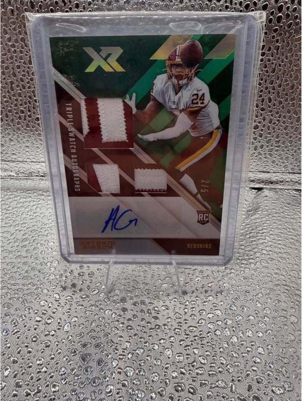 Antonio Gibson Rookie Auto Triple Patch /5 – 2020 Panini XR RC